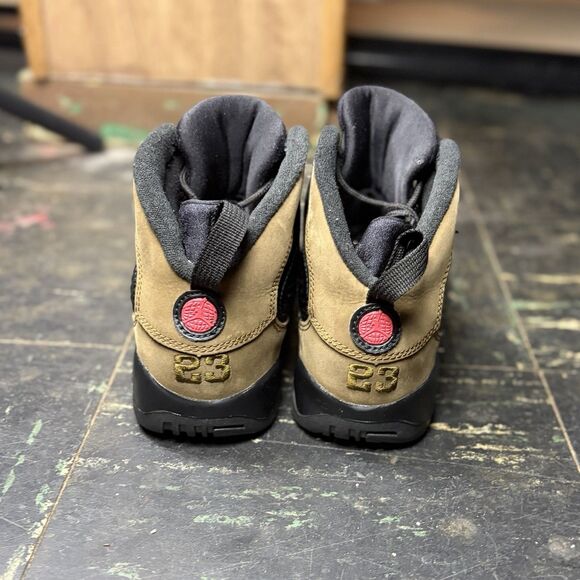 Nike Air Jordan 9 PS "Olive" Size 3Y Youth OG Classic Sneaker 401811-030 - Picture 4 of 6